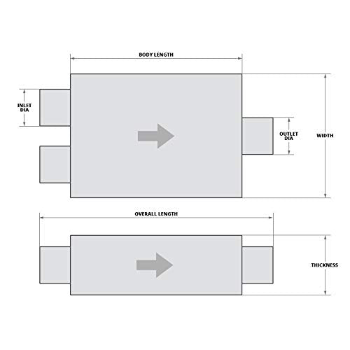 Exhaust Muffler AP Exhaust Products 700299