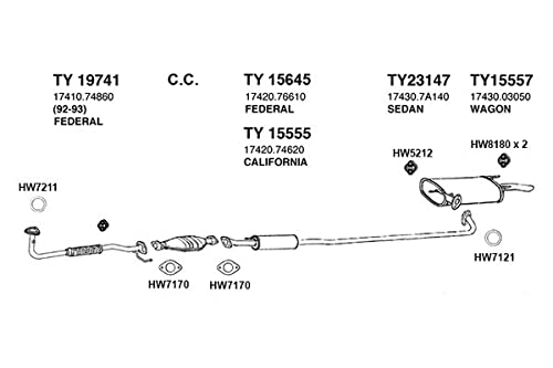 Ansa Exhaust Muffler TY15555