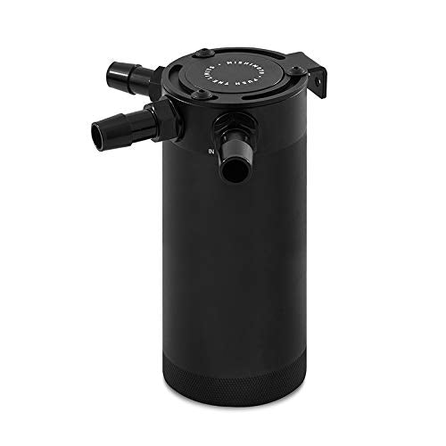 Mishimoto XL Compact Baffled Oil Catch Can, MMBCC-CBTHR-XLBK 3-Port