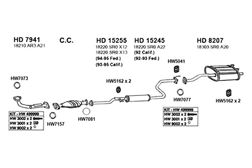 HW7073 Ansa - Exhaust Pipe Flange Gasket