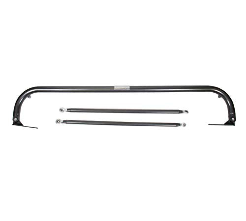 NRG Innovations 49-Inch Harness Bar, Universal Roll Bar for Racing Seats & 4/5/6 Point Harness, Midsize Vehicle Fit, Titanium, NRG-HBR-002TI
