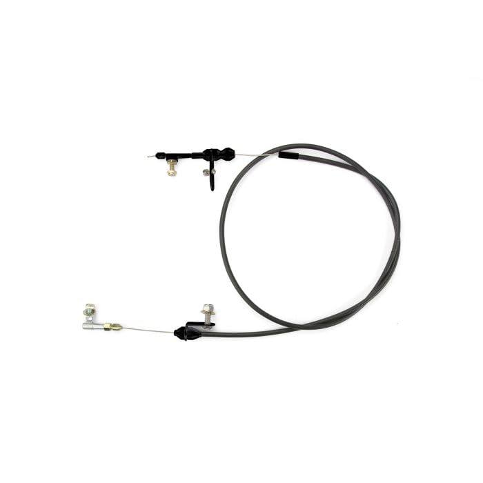 Lokar XKD-20PGU Performance Products Powerglide Kickdown Cable Kit Black Housing And Fittings