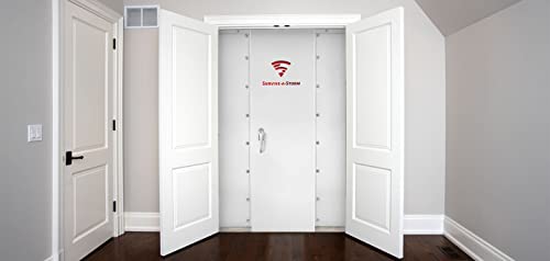 8x6 ShelterCube Panelized Steel Indoor Tornado Shelter (Door on 8-Ft Side) - FEMA Compliant - from Survive-a-Storm Shelters