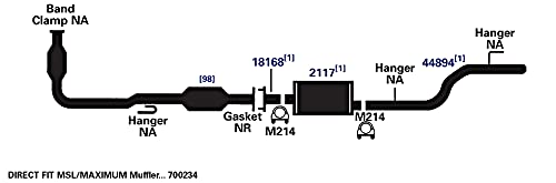 Exhaust Pipe AP Exhaust Products 18168