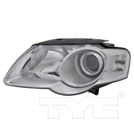 Left TYC Headlight Assembly Compatible with 2006-2010 Volkswagen Passat