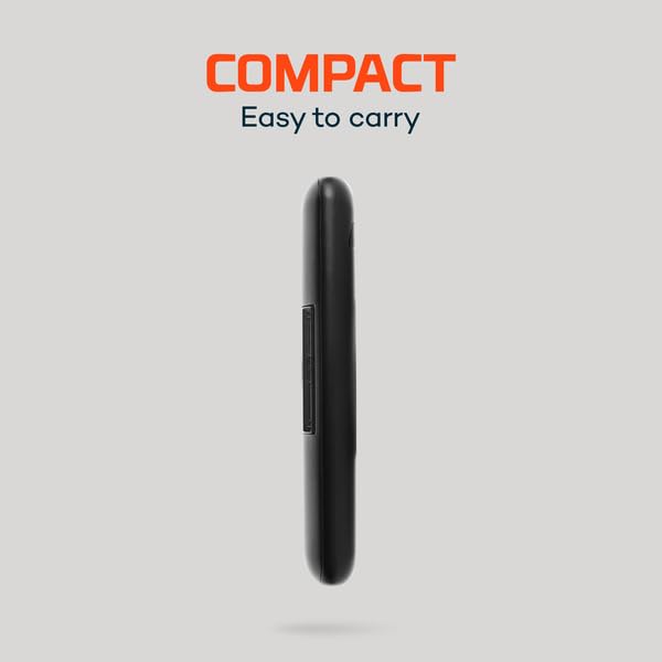 10K NEBO Wireless 10000mAh Power Bank | 37Wh Capacity, 2-Way Output Charging, Durable USB & USB-C Ports, Compatible with iPhone & Android, Built-in Kickstand, TSA Approved Travel Essential