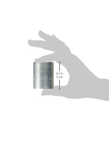 Gates GlobalSpiral Couplings 8GS1F-2, GS Ferrule for Wire Braid Hose, Zinc Plated Carbon Steel, 1.47", 1/2" ID