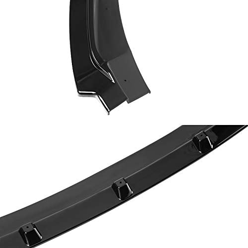 Front Bumper Lip Spoiler Spec-D Tuning Glossy Black Body Kits 3PC Compatible with 2017-2018 Hyundai Elantra