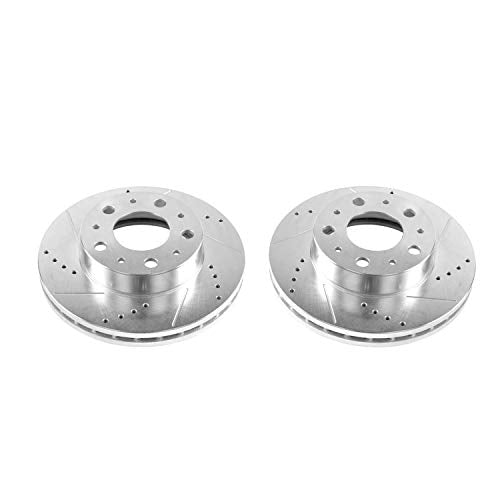Power Stop Front AR8393XPR Drilled and Slotted Rotor Pair For Ram ProMaster 1500 2014-2023, Ram ProMaster 2500 2014-2023, Ram ProMaster 3500 2014-2023 [Model Specific]