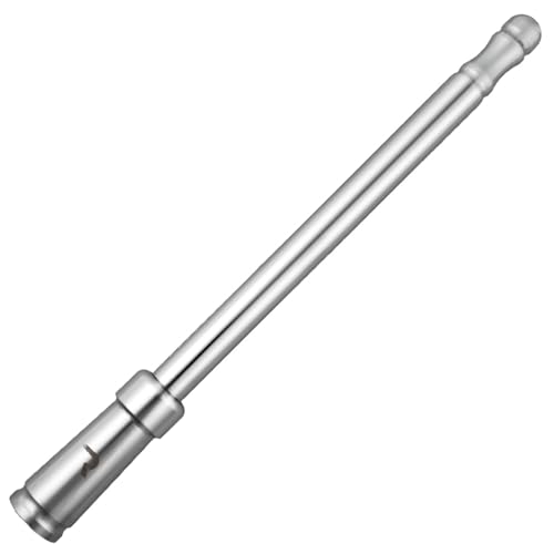 8" RECON Aluminum Antenna Mast Style (Fits OEM Factory Threaded Antenna) - Chrome