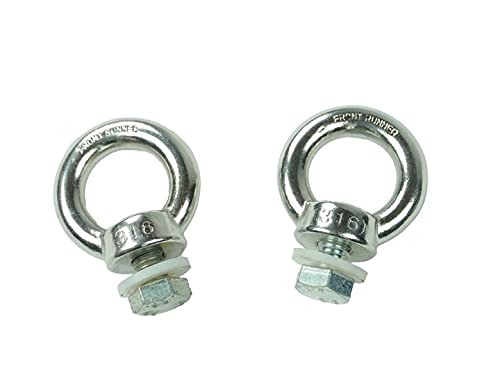 Stainless Steel Front Runner Silver Tie Down Rings (Eye Nuts)