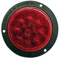 STOP/TAIL & TURN LIGHT KIT W/FLANGE LED--RED