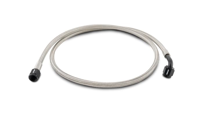 10274 - Vibrant Performance - Pre-Assembled Hose Assemblies, AN Hose Size: -3, Hose Length: 36 in, Hose End Style: Straight / 90 Degrees