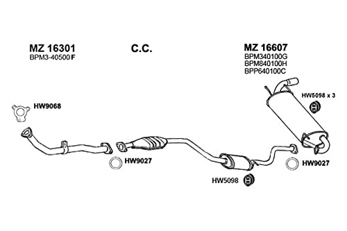 HW9027 Ansa - Exhaust Pipe Flange Gasket