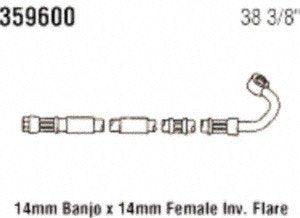 Power Steering Gates 359600 Hose Assembly Pressure Line