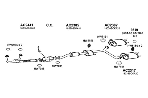 HW7035 Ansa - Exhaust Pipe Flange Gasket