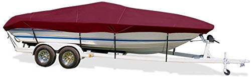 Trailerite Taylor Made Products Semi-Custom Boat Cover for Ski Boats with Outboard Motor - Includes Motor Hood, Multiple Sizes and Colors