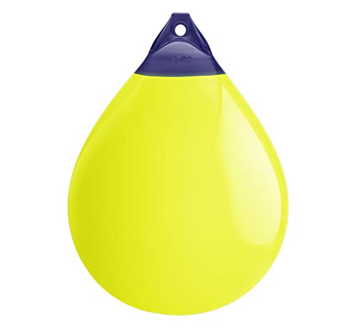 7 SAT Series Polyform Buoy-39" X 54", Saturn Yellow