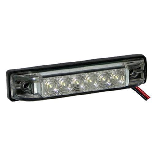 4" RGBW Slim Line LED Utility Strip Light - Clear Lens - Pkgd.