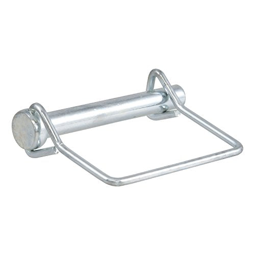 CURT Trailer Coupler Pin, 3/8-Inch Diameter x 2-3/4-Inch Long, Clear ZINC