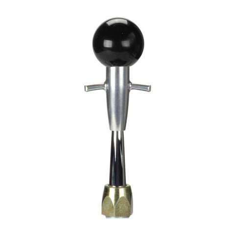 ES Shifter Lokar Performance Products GM 4L60E Chrome 6" Straight Lever Muscle Car Black Knob