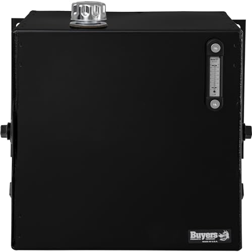 Buyers Products Side Mount Steel Hydraulic Reservoir SMR25S, 25 Gallon, Powder-Coated HRPO Steel, Internally Baffled, Welded Rear Brackets, 2 in. NPT Suction/Return, 1-1/4 in. NPT Return Port