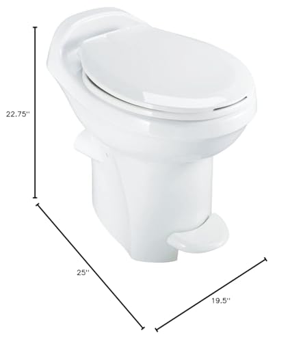 AQUA MAGIC TOILET STYLE PLUS HI WHITE CHINA BOWL