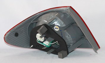 Right TYC Tail Light Assembly Compatible with 2003-2004 Toyota Corolla