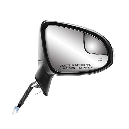 Side Passenger Mirror for TOYOTA Venza, (textured black w/PTM cover, w/turn signal, w/puddle lamp, w/memory, power folding), R, HP