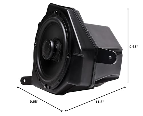 Jeep Wrangler JL/Gladiator JT MB Quart JC1-116E 6.5" Front Dash Speaker Upgrade - 200W Max, 89dB, Titanium Dome Tweeters, OEM-Style Installation