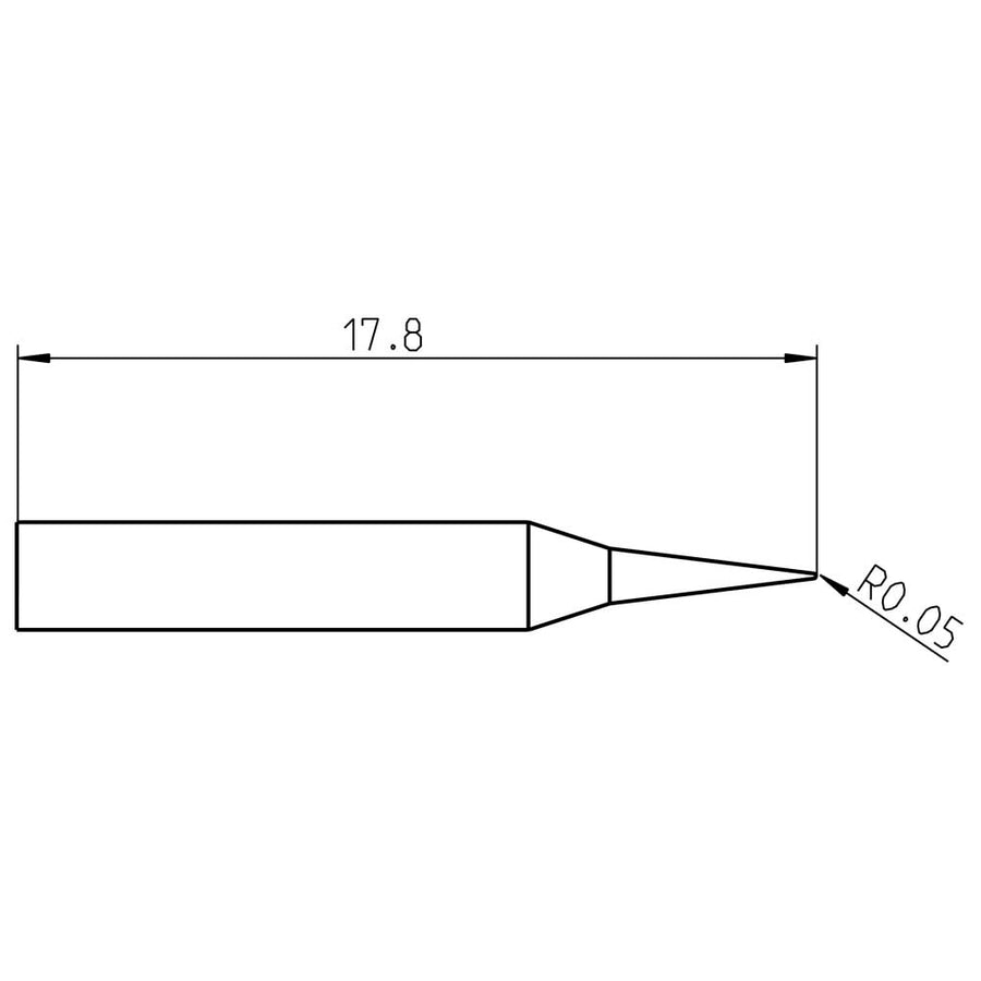 Welding Tool RTP 001 C Nw Ms Tip Conical 0.1