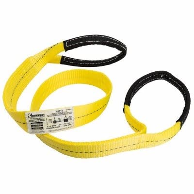 2 in. Keeper W x 6 ft. L Yellow Lifting Sling 6200 lb. 1 pk