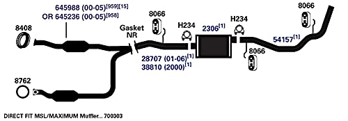 Exhaust Tail Pipe AP Exhaust Products 54157