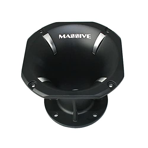 F4 Massive Audio Flare Horn | 2" Bolt-On Compression Driver Horn | 90° x 40° Dispersion | High SPL | Pro Audio & Car Sound Upgrade