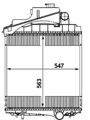 Radiator BEHR CR1730000P