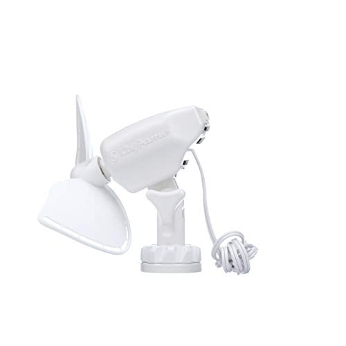 Caframo Fan SEEKR by Caframo. Grill-Less and Whisper Quiet. Shock-Absorbing FingerSafe Blade Design. 2 Speed. Made in Canada. Ultimate 747 White 24V