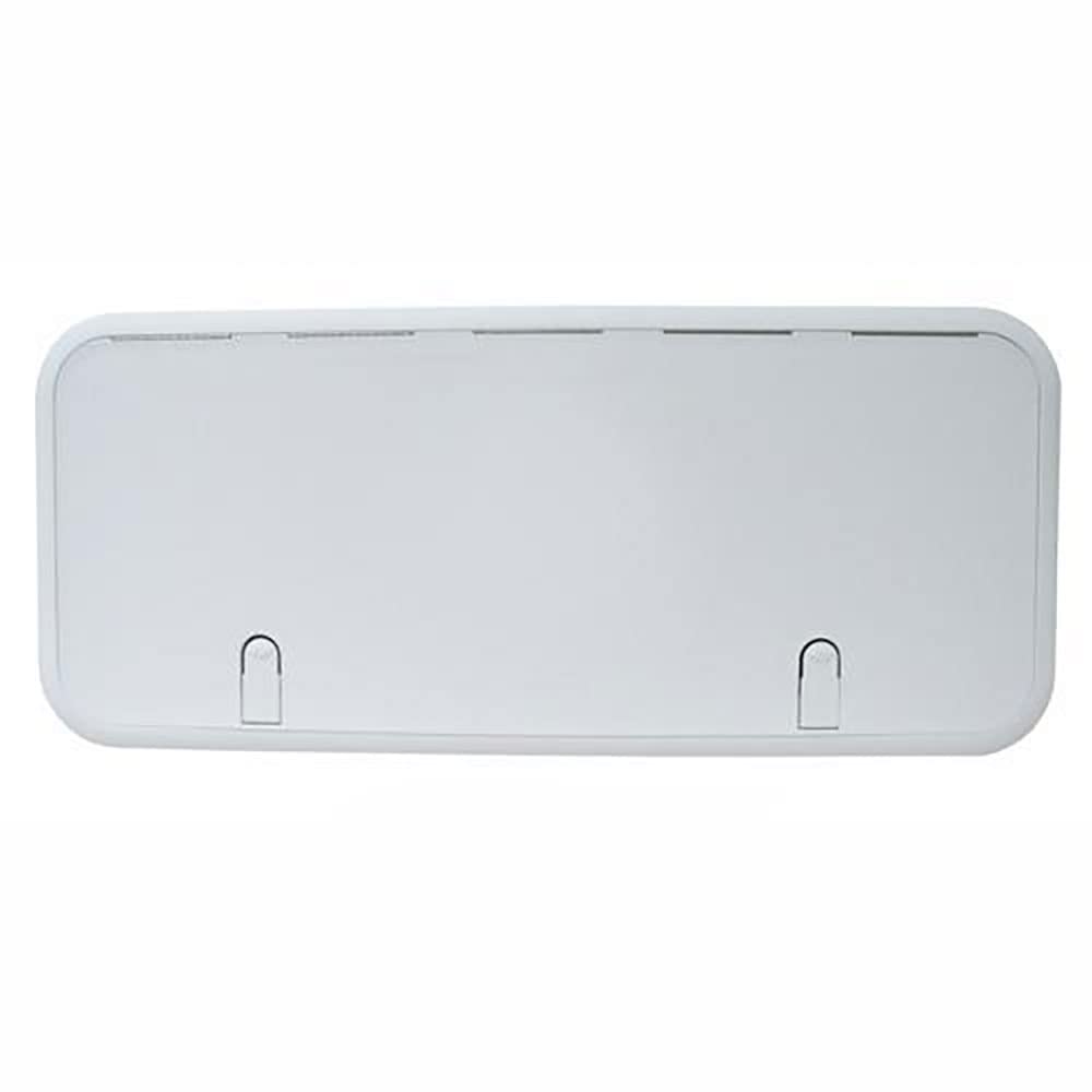 T-H Marine Boat Hatch Designer Series | Watertight Non-Locking Access Hatch Lid for Boat Deck Storage | 13" x 30", Black