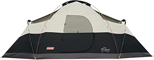 8-Person Coleman Tent for Camping | Red Canyon Car Camping Tent, Black