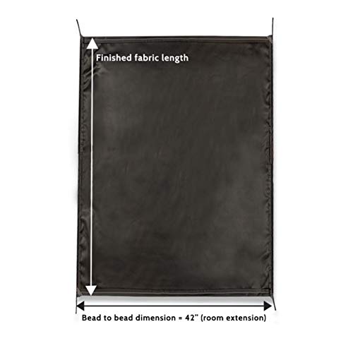 Black Carefree RV Universal Slideout Replacement Fabric 79"