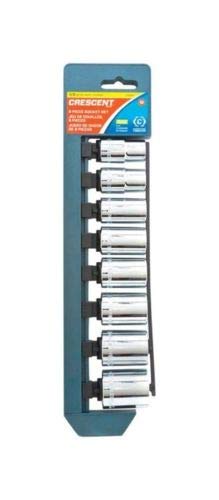 8PC SCKT 1/2"DR SAE 12PT