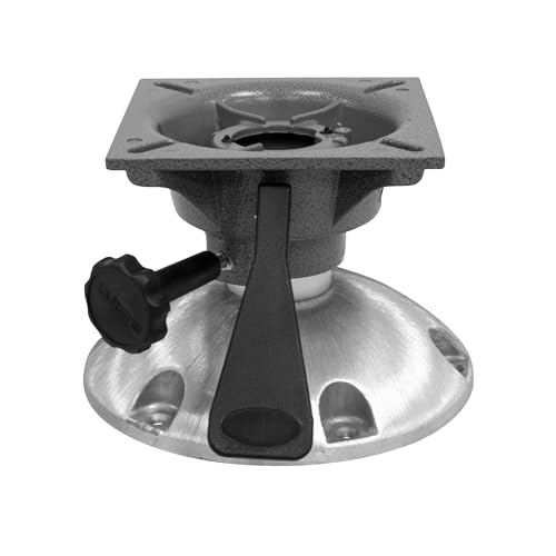 8WP24-6S Wise - 6" Fixed Height Seat Pedestal with Swivel Seat Spider, Tension Adjust Knob and Locking Lever
