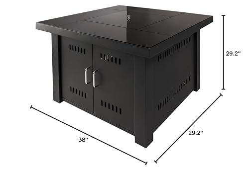 Sheridan Gas Fire Pit Table Pleasant Hearth OFG444T Propane