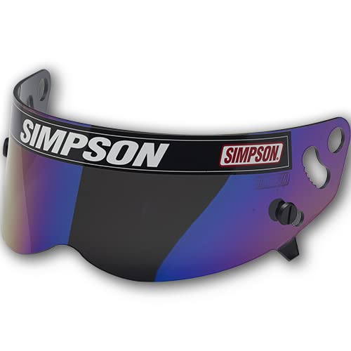 SIMPSON Helmet Unisex Adult 1023-17 Xbandit, Diamondback and Rx Models Shield- Iridium, Iridium