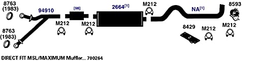 700264 AP Exhaust Products Muffler Exhaust