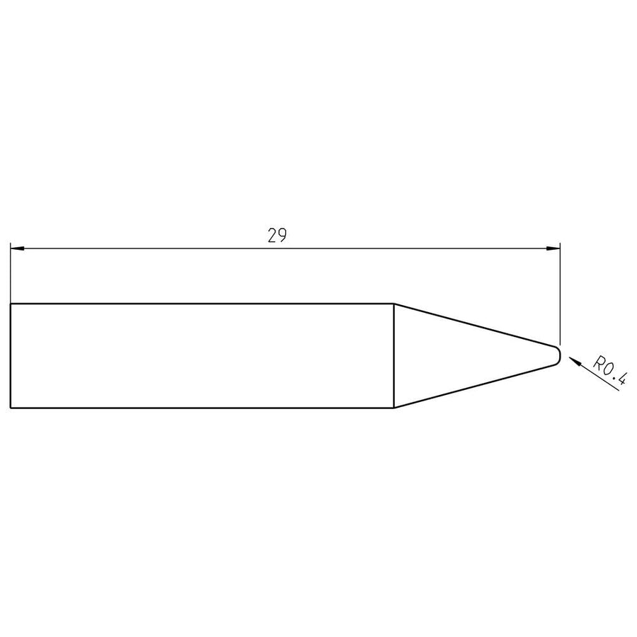 Welding Tool Rtu 008 C Ms Tip Conical 0.8