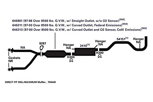 Exhaust Muffler AP Exhaust Products 700440