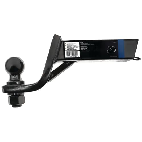 Trailer Hitch Reese 21611 Ball Mount Starter Kit, Fits 2 Inch Square Receiver, 4 Inch Drop, 7,500 lbs. Capacity, Includes 2 Inch Trailer Ball