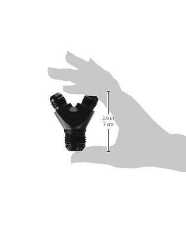 Vibrant Performance Y Adaptor Fitting 10813; Size-12An In x -8An 1 Pack