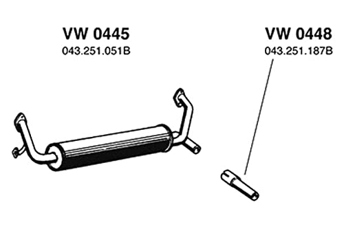 VW0445 ANSA Muffler