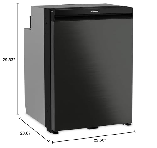 Dometic NRX115E, Refrigerator/Freezer Compressor, Economy, DC Only, 115 Liter, Black Door, Ships without Frame